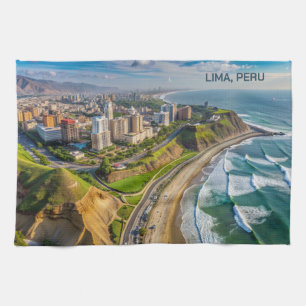 Linge De Cuisine Texte personnalisé Lima, Pérou