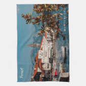 Linge De Cuisine Texte personnalisé Monténégro (Vertical)