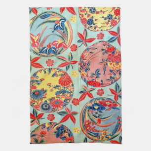Linge De Cuisine Textile japonais Kimono vintage (Bingata)