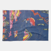 Linge De Cuisine Textile japonais Kimono vintage (Bingata) (Horizontal)