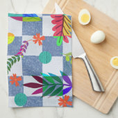 Linge De Cuisine Textura floral (Quart Plié)