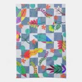 Linge De Cuisine Textura floral (Vertical)