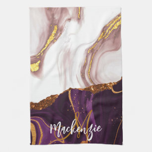 Linge De Cuisine Texture Abstraite de marbre