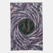 Linge De Cuisine Texture abstraite de remous. texte (Vertical)