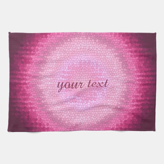 Linge De Cuisine Texture abstraite de rose de vitrage de cercle (Horizontal)