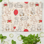 Linge De Cuisine Texture avec le nounours (Plié)