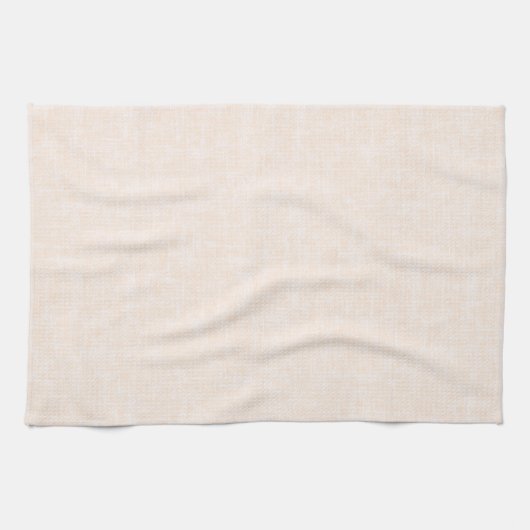 Linge De Cuisine Texture beige et pêche avec blanc. (Horizontal)