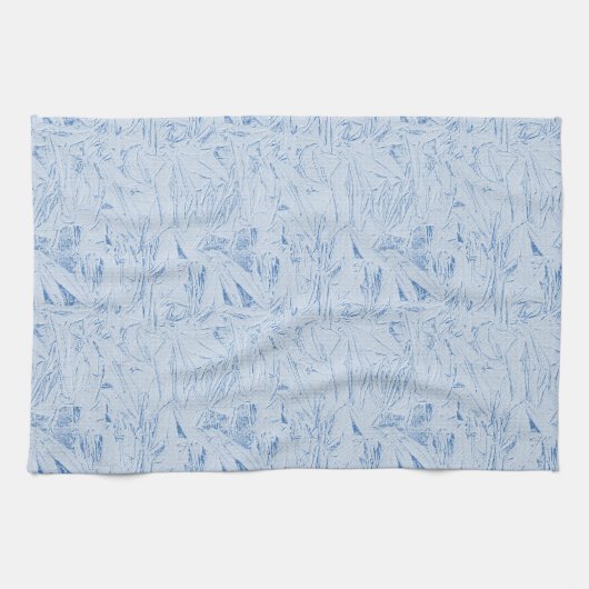 Linge De Cuisine Texture bleu froissé (Horizontal)