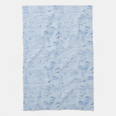 Linge De Cuisine Texture bleu froissé (Vertical)