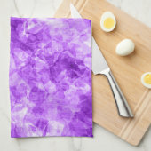 Linge De Cuisine Texture crumplée violette (Quart Plié)