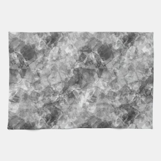 Linge De Cuisine Texture de charbon de bois (Horizontal)