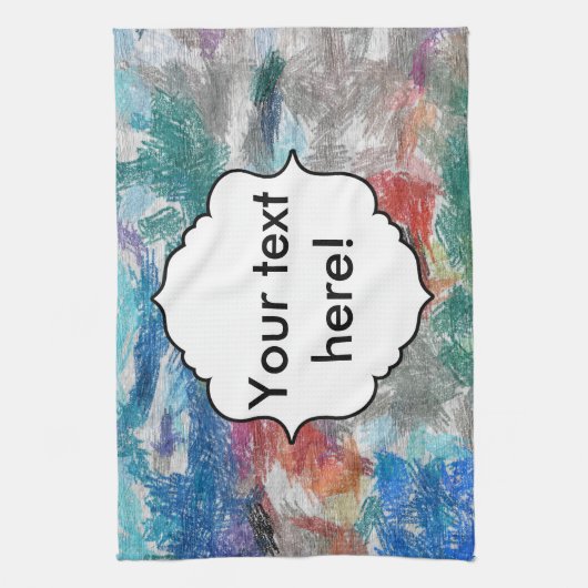 Linge De Cuisine Texture de crayons (Vertical)