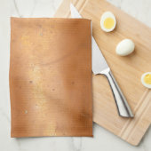 Linge De Cuisine Texture de cuivre en métal (Quart Plié)