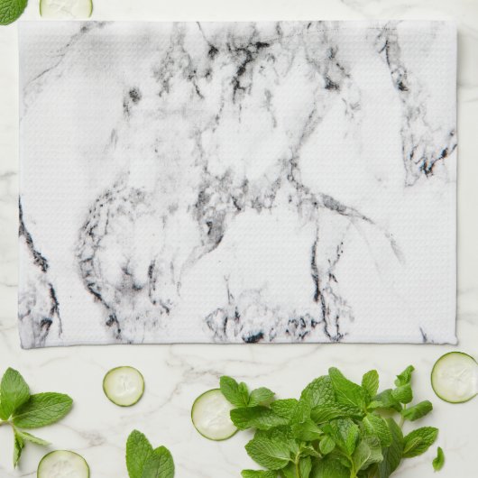 Linge De Cuisine Texture de marbre (Plié)