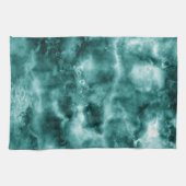 Linge De Cuisine Texture de marbre vert-foncé (Horizontal)