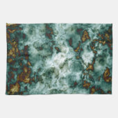 Linge De Cuisine Texture de marbre verte avec des veines (Horizontal)