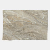 Linge De Cuisine texture de pierre Brown (Horizontal)