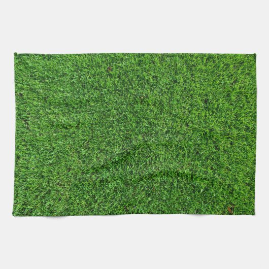 Linge De Cuisine Texture d'herbe verte (Horizontal)