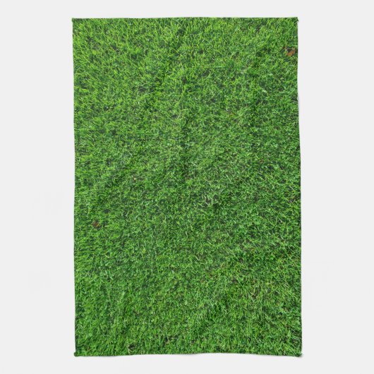 Linge De Cuisine Texture d'herbe verte (Vertical)