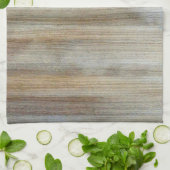 Linge De Cuisine Texture du grain de bois (Plié)