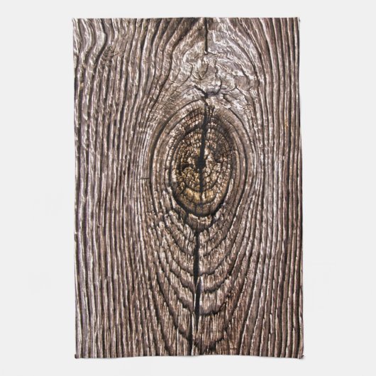 Linge De Cuisine Texture du grain de bois (Vertical)