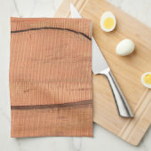 Linge De Cuisine Texture en bois (Quart Plié)