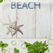 Linge De Cuisine Texture en bois adorable, Épée, Plage (Plié)