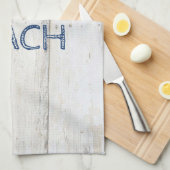 Linge De Cuisine Texture en bois adorable, Épée, Plage (Quart Plié)