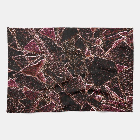 Linge De Cuisine Texture en roche brune sculptée (Horizontal)
