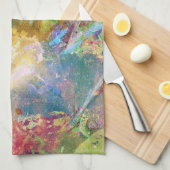 Linge De Cuisine Texture grunge abstraite avec la peinture 3 (Quart Plié)