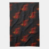 Linge De Cuisine Texture rouge digitale rustique avec des courbes l (Vertical)