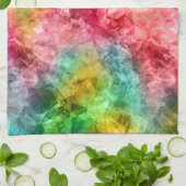 Linge De Cuisine Texture tropicale abîmée (Plié)