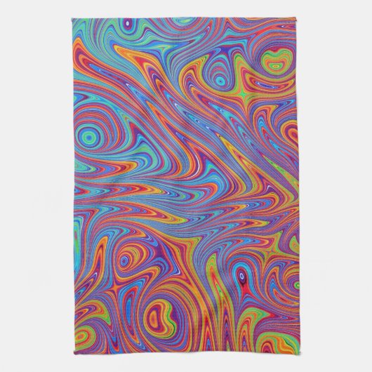 Linge De Cuisine textures psychodeliques (Vertical)