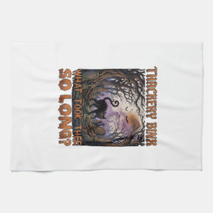 Linge De Cuisine Thackery Binx Chat Noir Halloween Cimetière Chauve