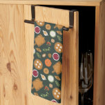 Linge De Cuisine Thankesgiving Food Turkey<br><div class="desc">Serviette de cuisine moderne et fantaisie illustrant l'illustration de délicieux plats d'action de grâce.</div>