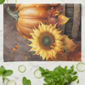 Linge De Cuisine Thanksgiving Automne Feuilles du feuillage d'autom (Plié)