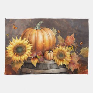 Linge De Cuisine Thanksgiving Automne Feuilles du feuillage d'autom