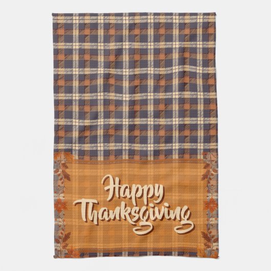 Linge De Cuisine Thanksgiving Brown Plaid (Vertical)