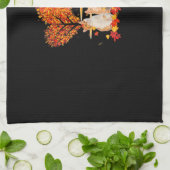 Linge De Cuisine Thanksgiving Maple Cat Heart Shape Tree Leaf (Plié)