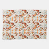 Linge De Cuisine Thanksgiving Turquie Motif d'automne (Horizontal)