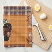 Linge De Cuisine Thanksgiving Turquie veut sur Plaid (Quart Plié)