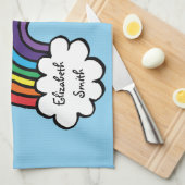 Linge De Cuisine The Best Grandma Granny Ever Rainbow Blue (Quart Plié)