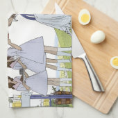 Linge De Cuisine Thé dans le jardin (Quart Plié)