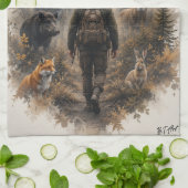 Linge De Cuisine The Hunter , Dans le silence sauvage (Plié)
