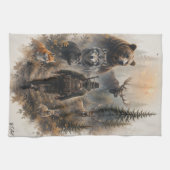 Linge De Cuisine The Hunter , Dans le silence sauvage (Horizontal)