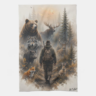 Linge De Cuisine The Hunter , Dans le silence sauvage
