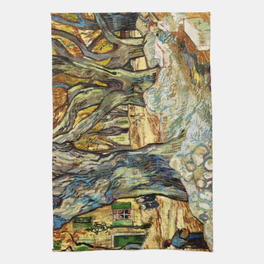 Linge De Cuisine The Large Plane Trees By Vincent Van Gogh (Vertical)