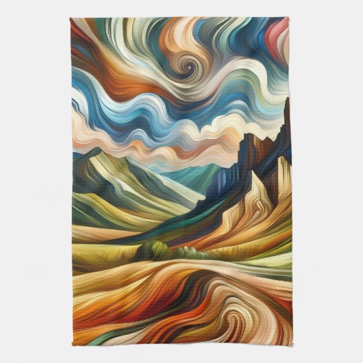 Linge De Cuisine The Mountains   (Vertical)