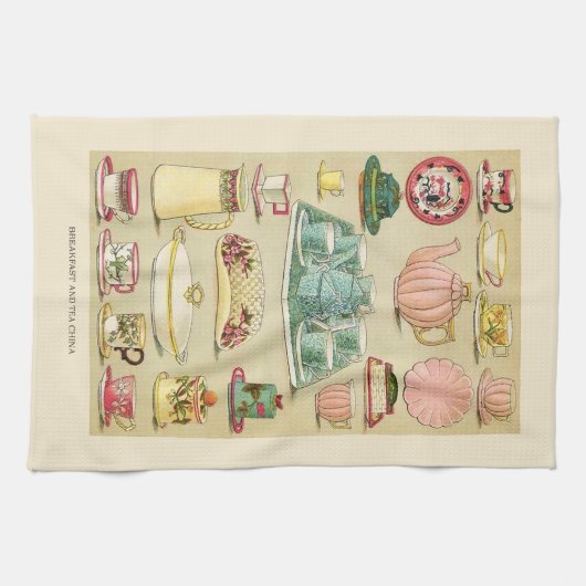 Linge De Cuisine Thé rose (Horizontal)