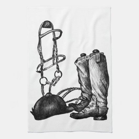 Linge De Cuisine The Ultimate Kitchen towel for Horse People (Vertical)